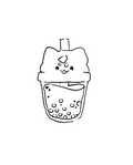 Pochoir tatouage temporaire - Pokémon Bulbizar Bubble Tea