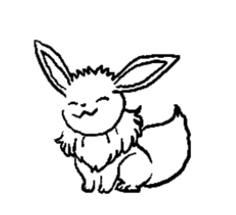 Pochoir tatouage temporaire - Pokémon Evolie