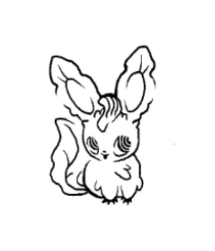 Pochoir tatouage temporaire - Pokémon Philalie 2