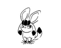 Pochoir tatouage temporaire - Pokémon Givralie 2