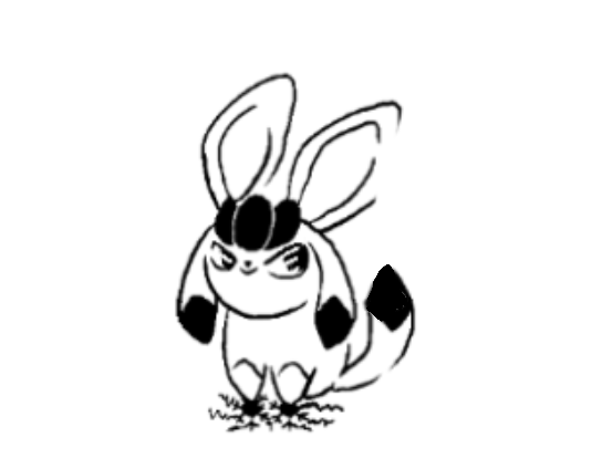 Pochoir tatouage temporaire - Pokémon Givralie 2
