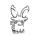 Pochoir tatouage temporaire - Pokémon Mentalie 2
