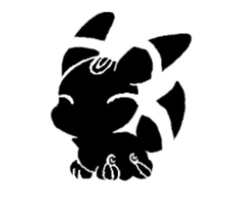 Pochoir tatouage temporaire - Pokémon Noctalie